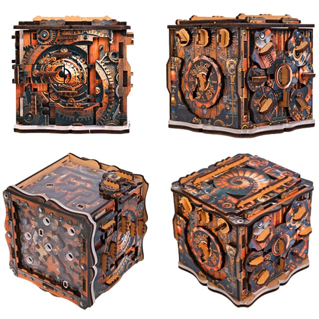 Detaljebillede af IQube Dark fra EscapeWelt – Escape Room in a Box