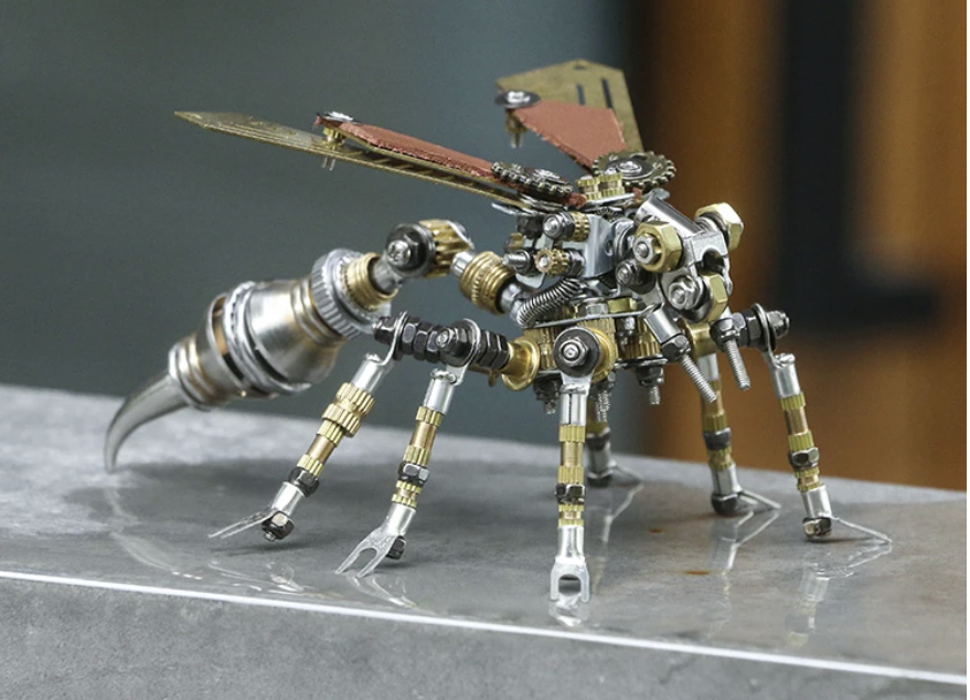 3D Wasp metal puzzle vist som samlet model