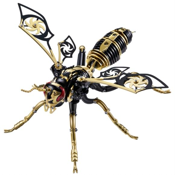 3D Wasp Black/Gold fra Puzzles & More