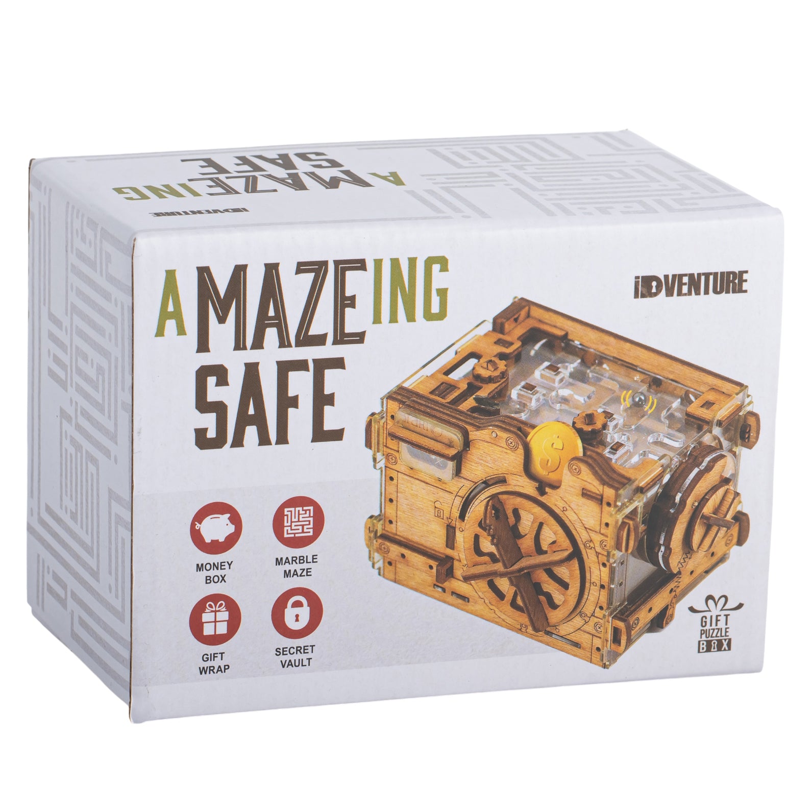 Detaljebillede af A-maze-ing Safe - Marble Run Puzzle Money Box