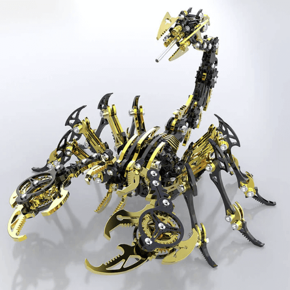 Detaljebillede af 3D Scorpion metal puzzle Value Pack - Black/Gold