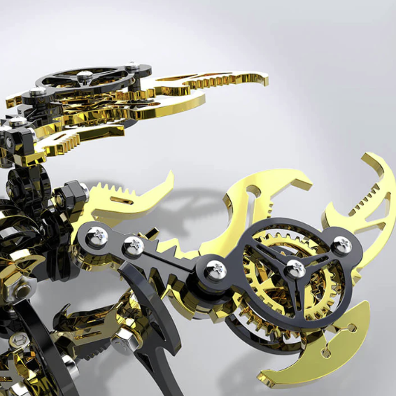 Detaljebillede af 3D Scorpion metal puzzle Value Pack - Black/Gold