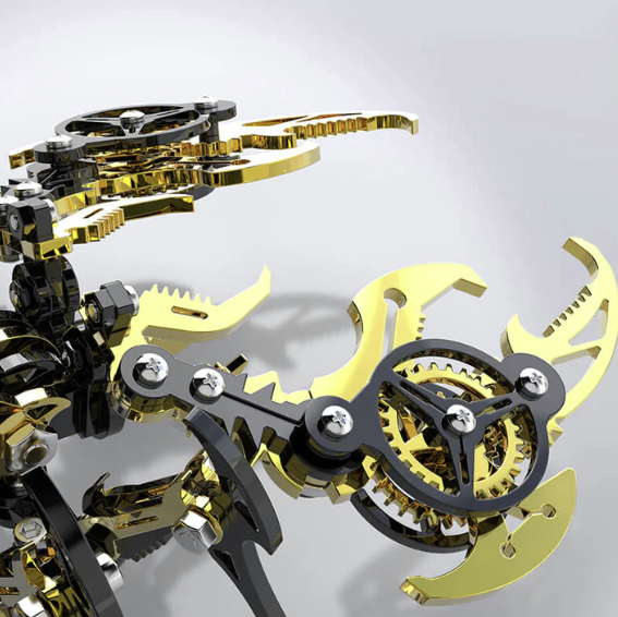 Detaljebillede af 3D Scorpion metal puzzle Value Pack - Black/Gold