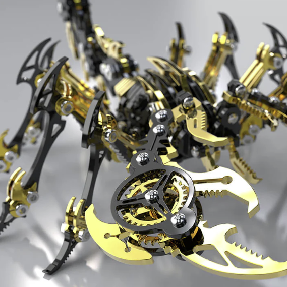 Detaljebillede af 3D Scorpion metal puzzle Value Pack - Black/Gold