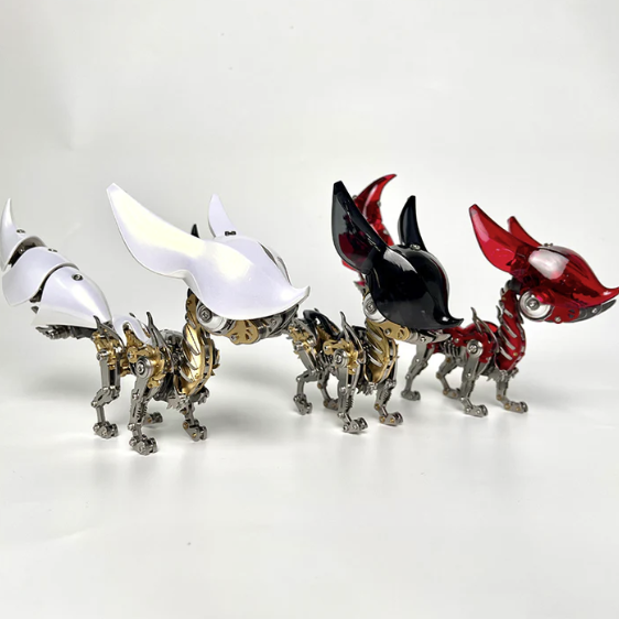 Detaljebillede af 3D Fox metal puzzle + 3D Wand metal puzzle