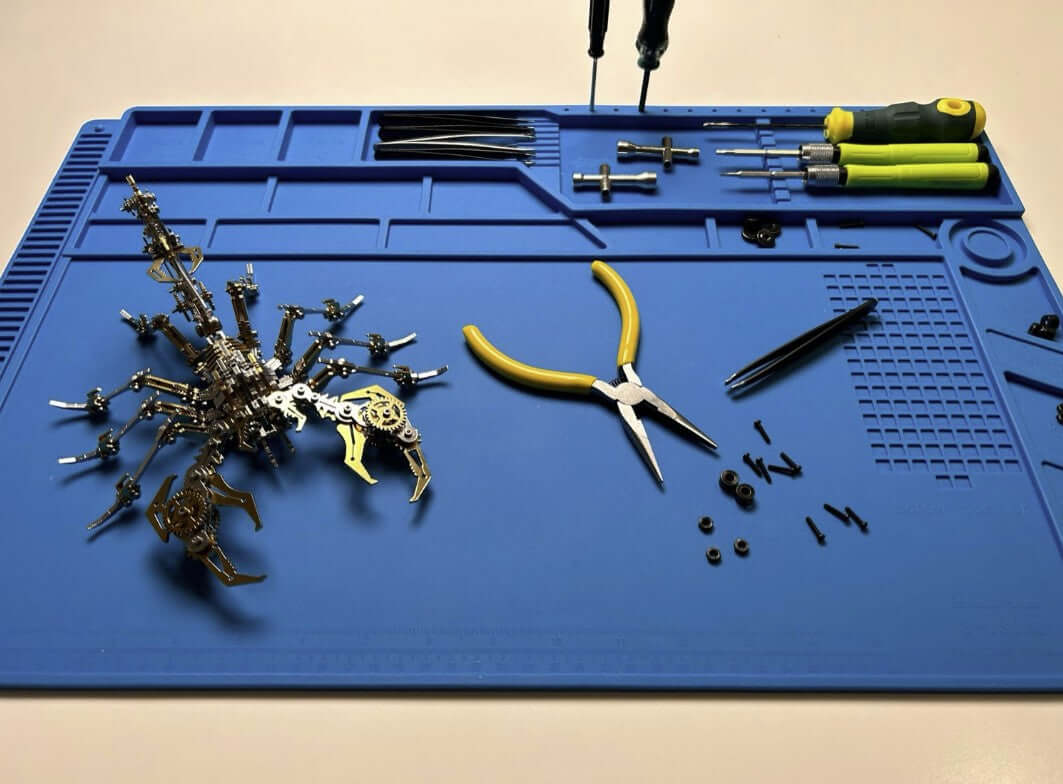 Detaljebillede af 3D Scorpion metal puzzle Value Pack - Black/Gold