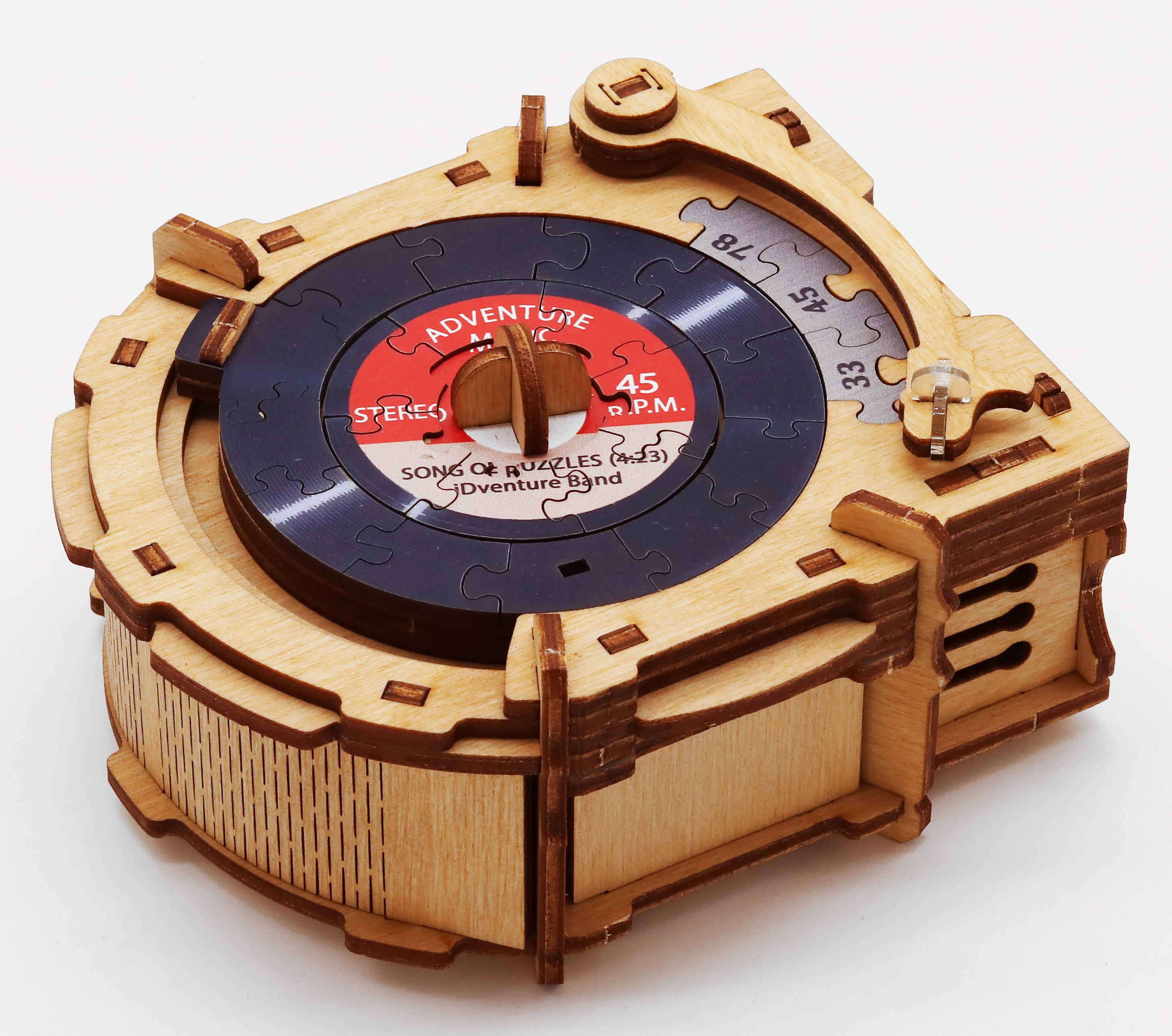 Record Player – Gift Puzzle Money Box vist som samlet model