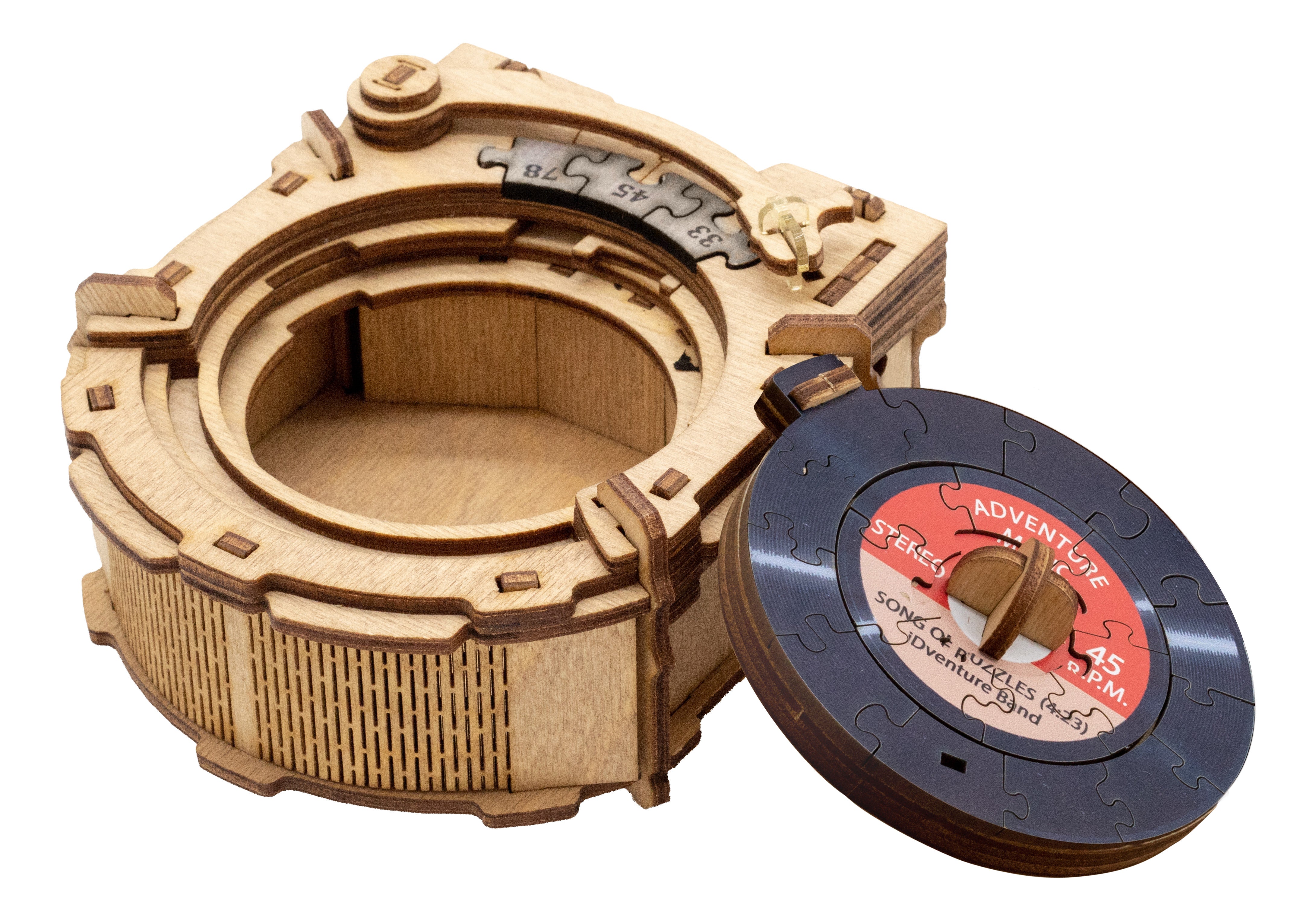 Detaljebillede af Record Player – Gift Puzzle Money Box