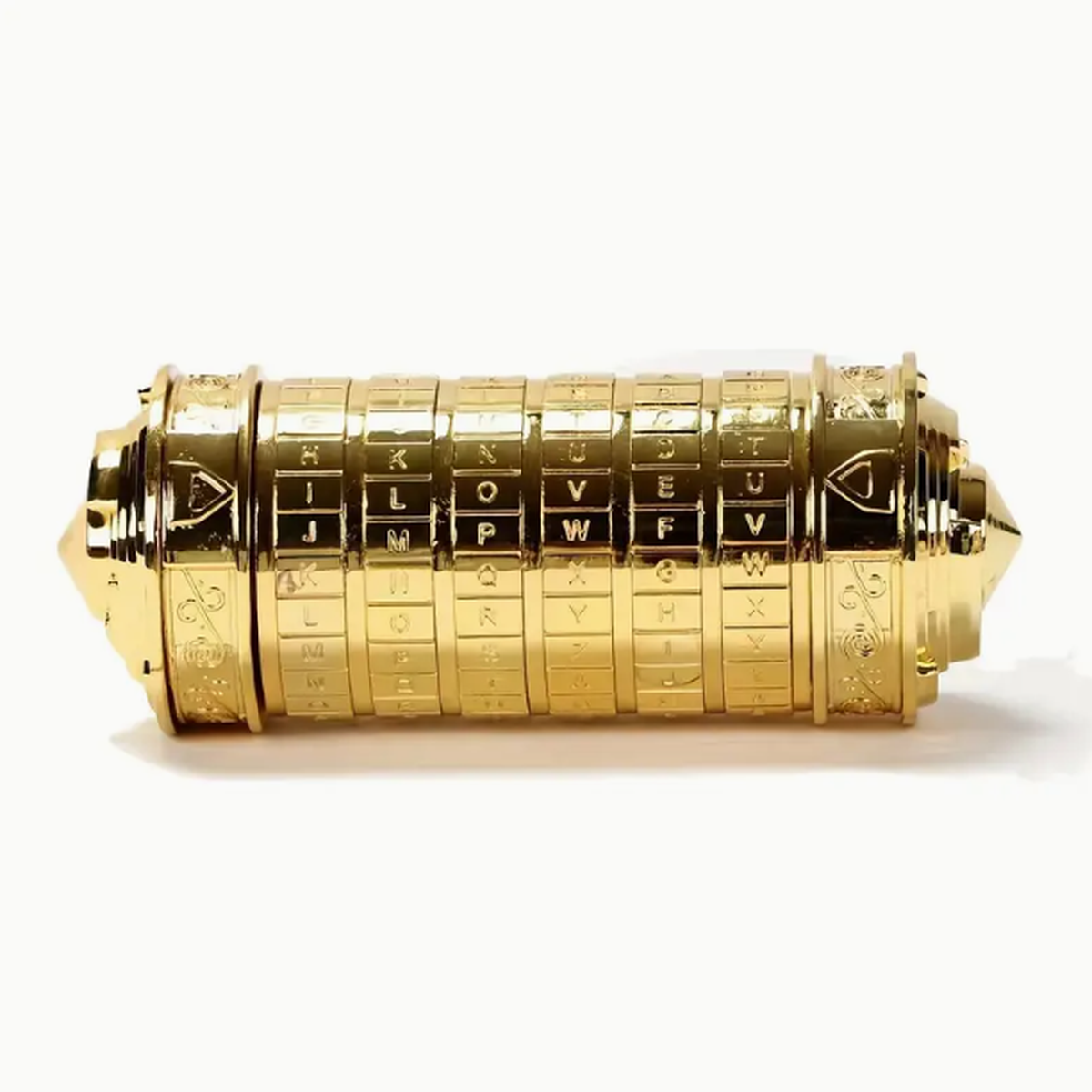 Da Vinci Cryptex puzzle box - Guld vist som samlet model