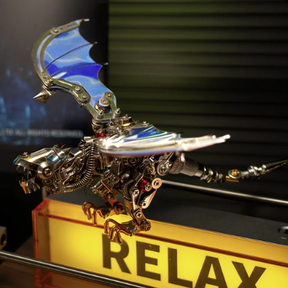 Detaljebillede af 3D Nidhogg Dragon metal puzzle