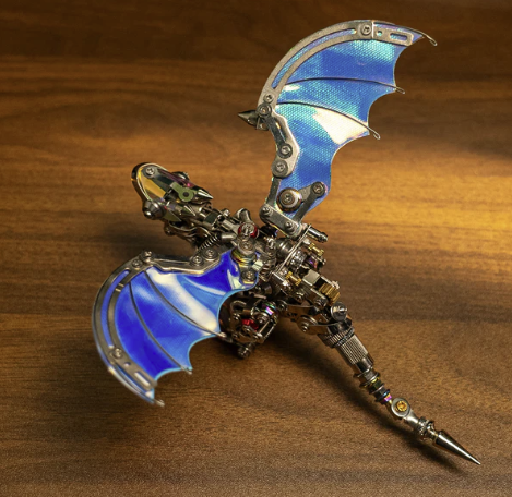 Detaljebillede af 3D Nidhogg Dragon metal puzzle