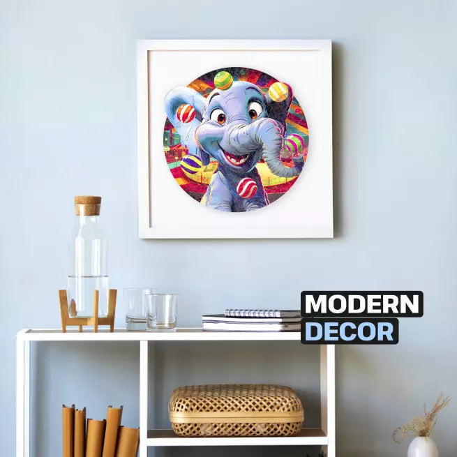 Detaljebillede af Funny Elephant Puzzle 200 pieces fra EscapeWelt – Træpuslespil