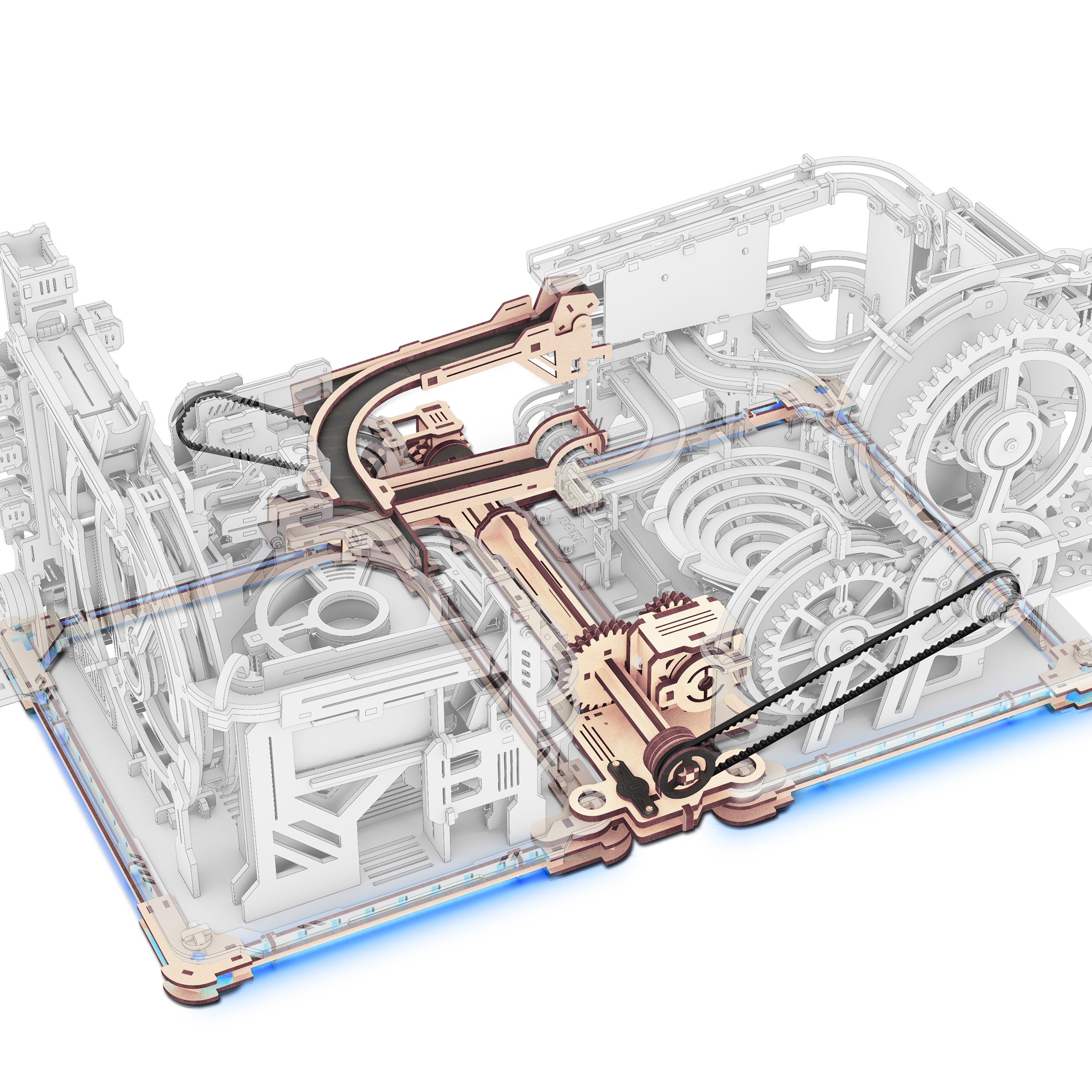 ROKR Link Pack – Marble Run Connector Kit vist som samlet model