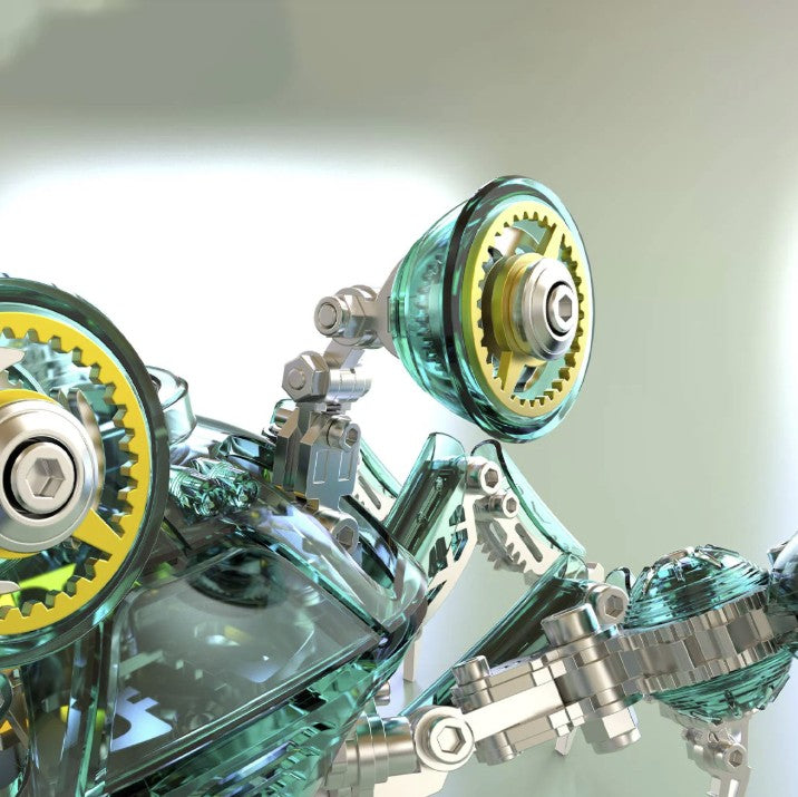 Detaljebillede af 3D Punk Crab metal puzzle - Green