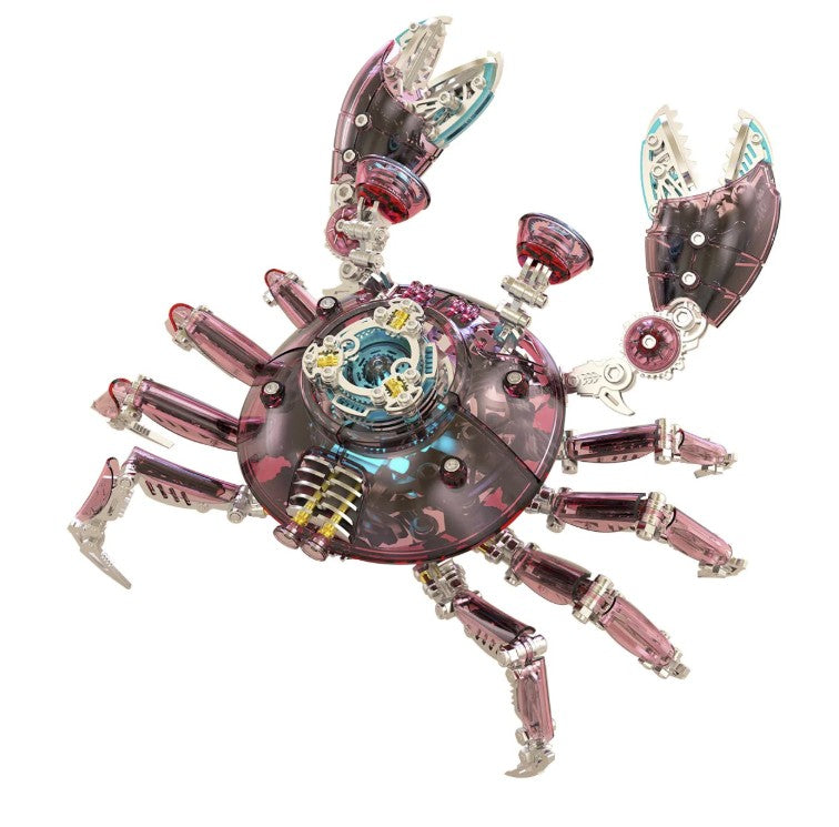 Detaljebillede af 3D Punk Crab metal puzzle - Red