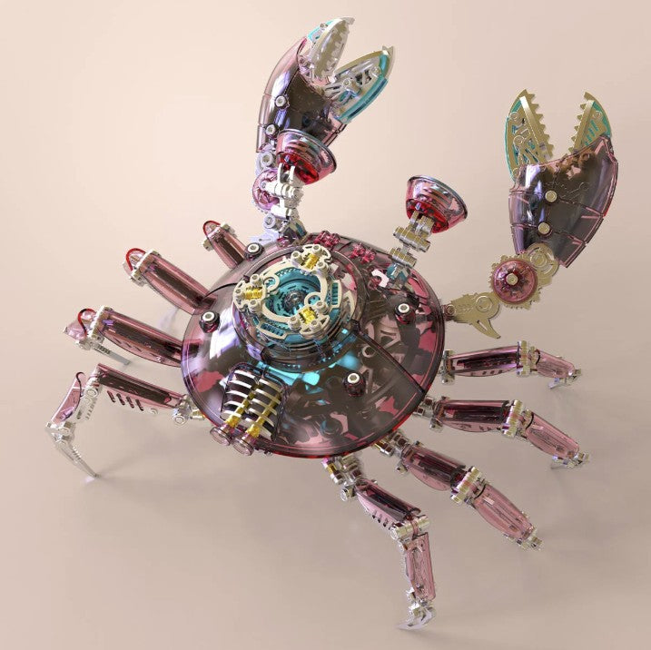 3D Punk Crab metal puzzle - Red vist som samlet model