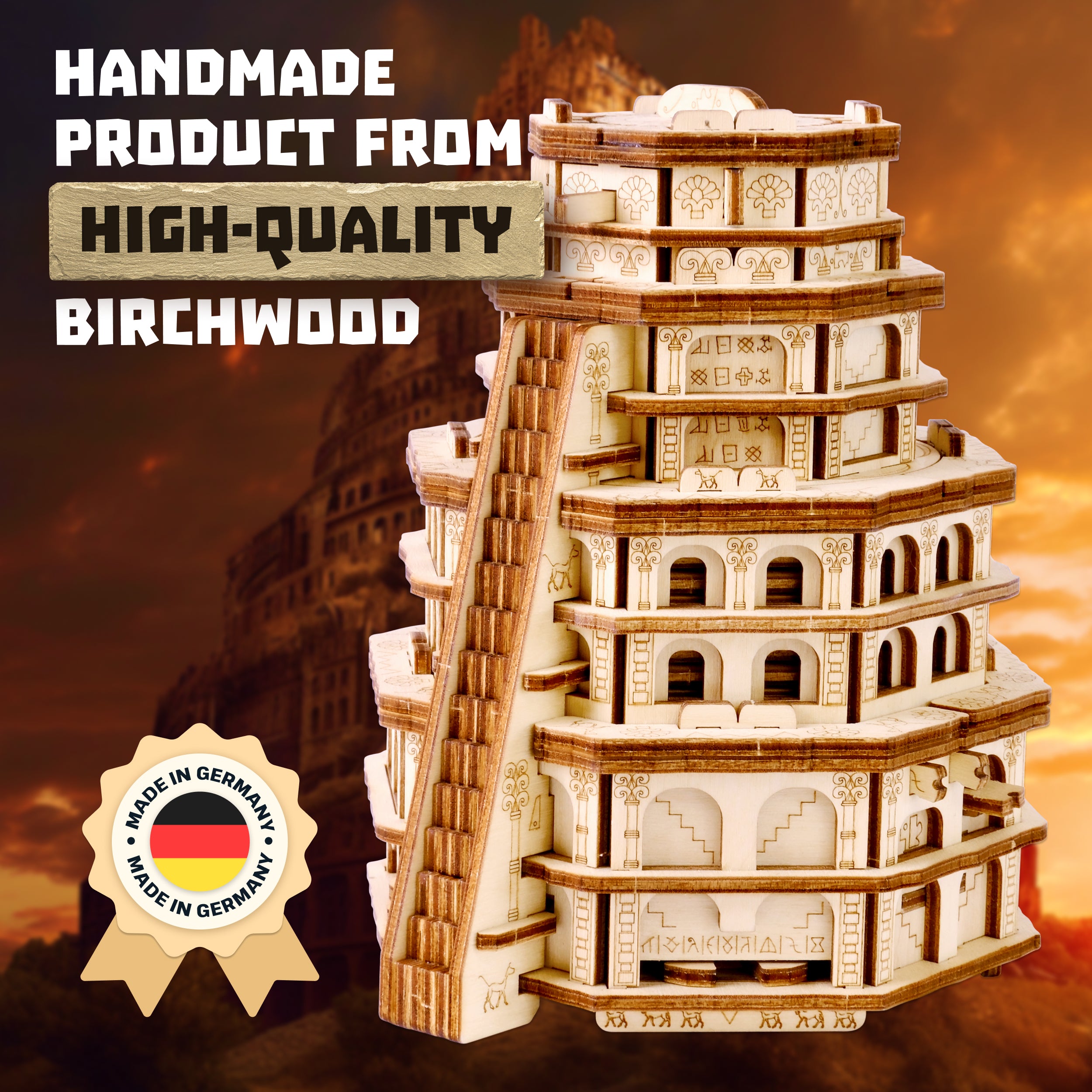 Detaljebillede af Quest Tower fra EscapeWelt – Escape Room in a Box