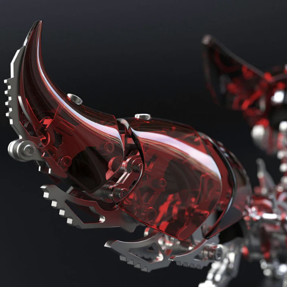 Detaljebillede af 3D Fox metal puzzle + 3D Wand metal puzzle