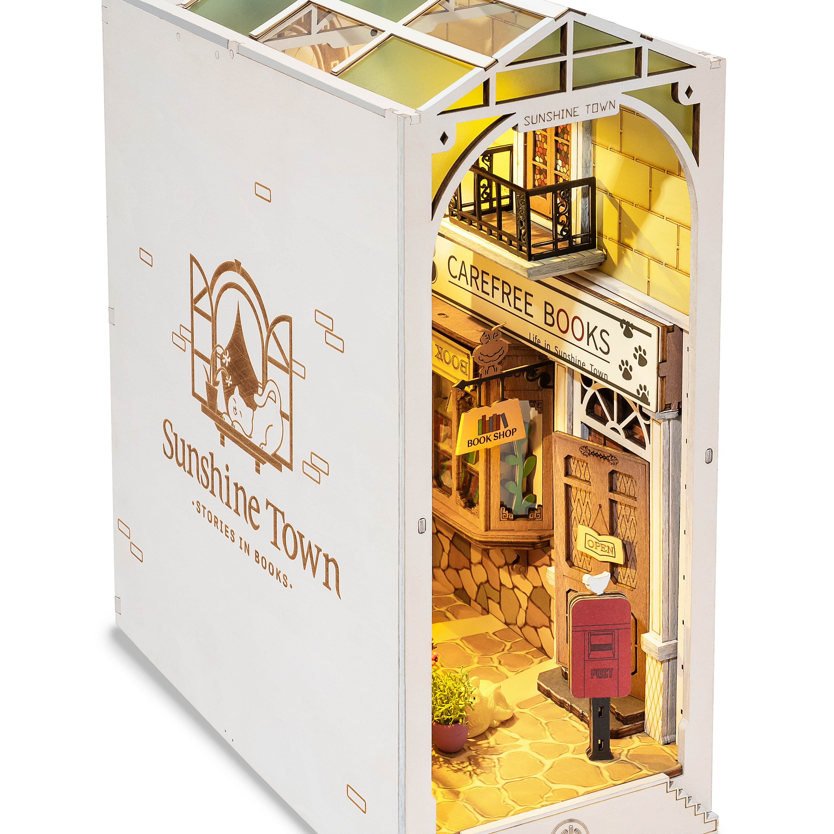 Detaljebillede af Rolife Sunshine Town – DIY Book Nook