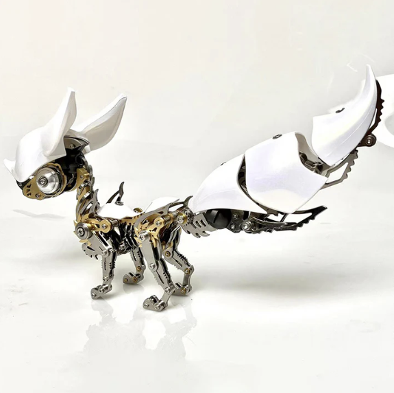 Detaljebillede af 3D metal puzzle White Fox