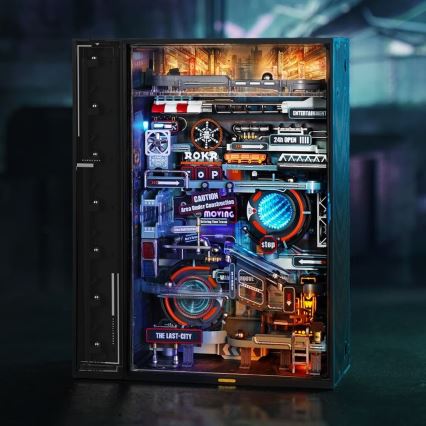 Detaljebillede af ROKR The Last City – Mekanisk Marble Run 3D Puzzle