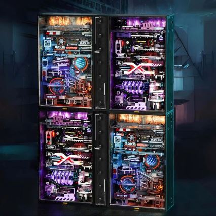 Detaljebillede af ROKR The Last City – Mekanisk Marble Run 3D Puzzle
