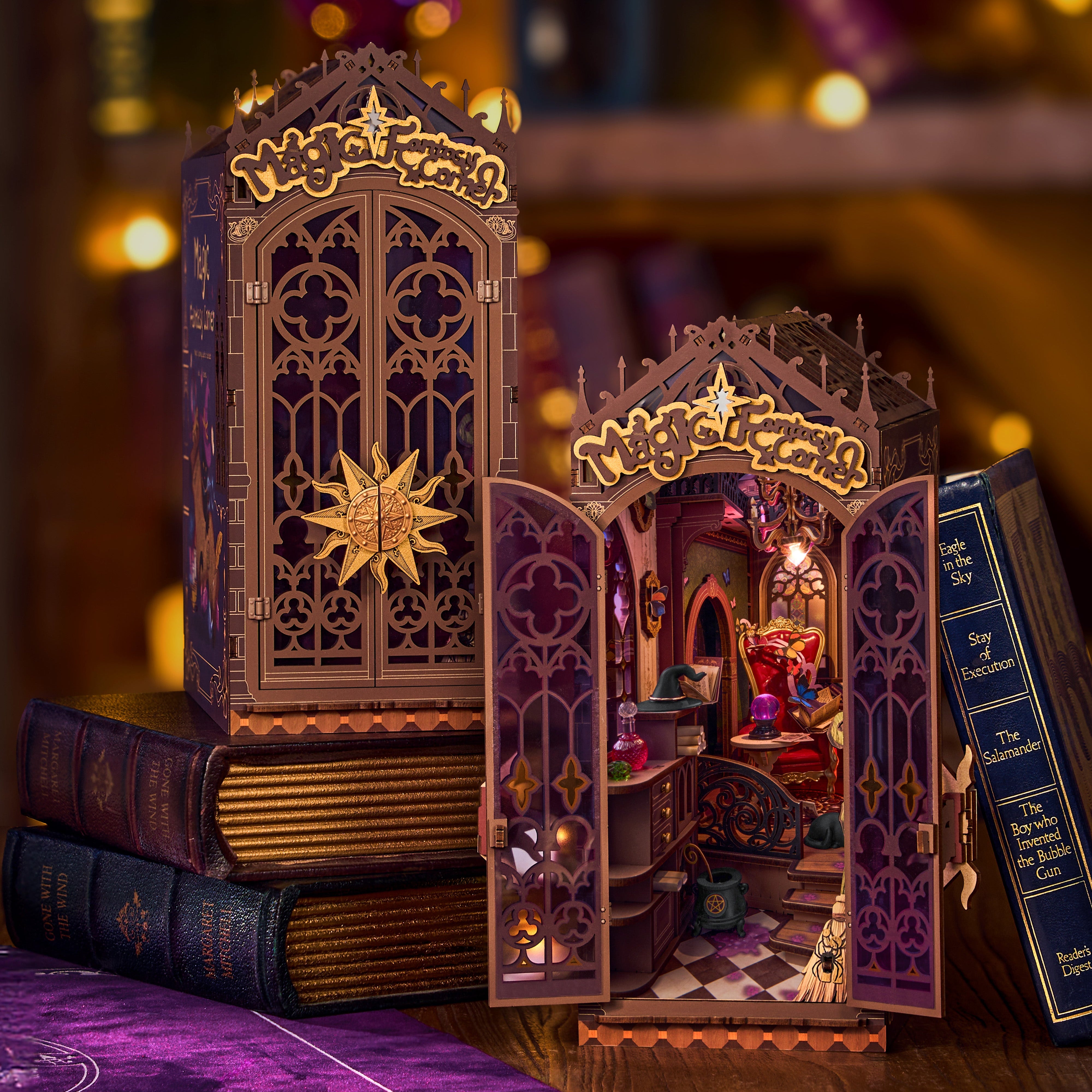 Detaljebillede af Rolife Magic Fantasy Corner – DIY Book Nook