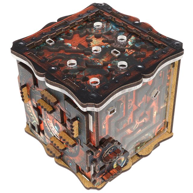 Detaljebillede af IQube Dark fra EscapeWelt – Escape Room in a Box