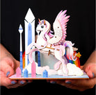 Detaljebillede af Unicorn 3D Puzzle fra EscapeWelt – 3D Træpuslespil for Kids