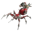 Detaljebillede af 3d War Spider Overlord - All Metal Red