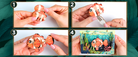 Detaljebillede af Clownfish 3D Puzzle fra EscapeWelt – 3D Træpuslespil for Kids