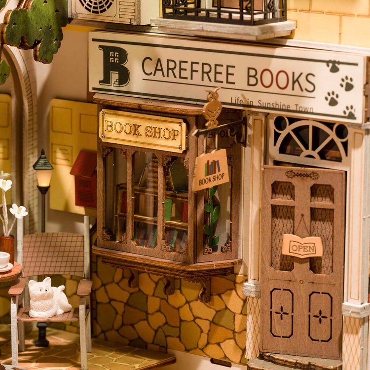 Detaljebillede af Rolife Sunshine Town – DIY Book Nook