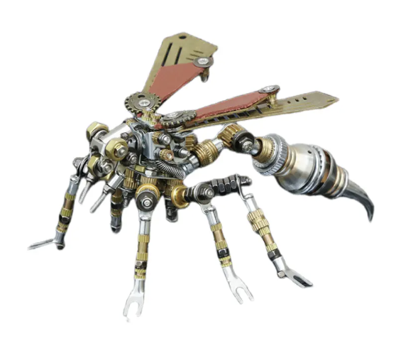 Detaljebillede af 3D Wasp metal puzzle