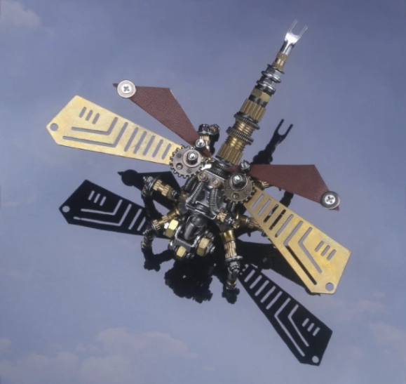 Detaljebillede af 3D Dragonfly metal puzzle