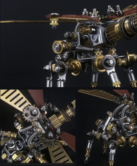Detaljebillede af 3D Dragonfly metal puzzle