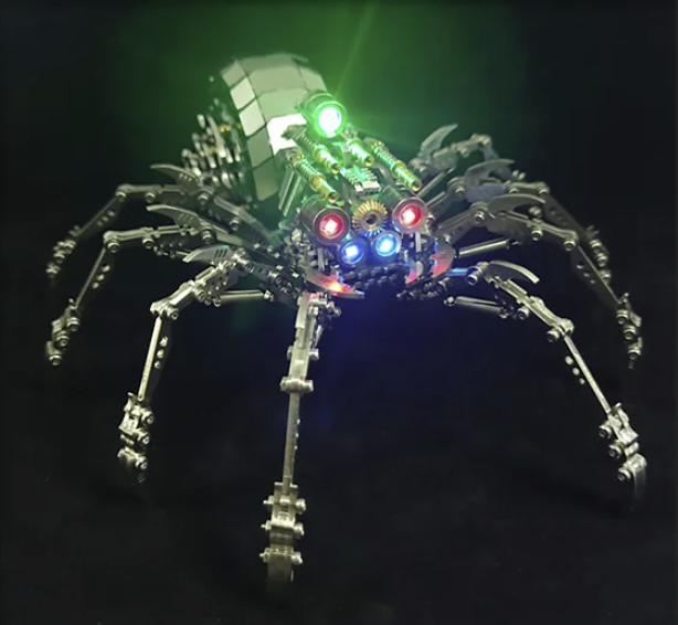 Detaljebillede af 3D Spider King metal puzzle