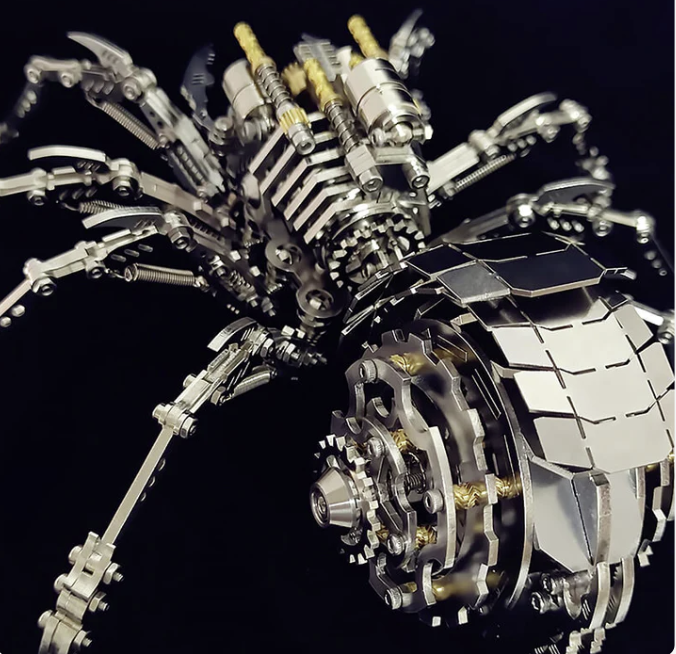 Detaljebillede af 3D Spider King metal puzzle