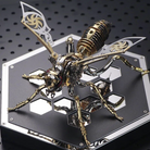 Detaljebillede af 3D Wasp Gold/Silver metal puzzle - Value Pack