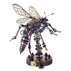 Detaljebillede af 3D Wasp On Pole metal puzzle
