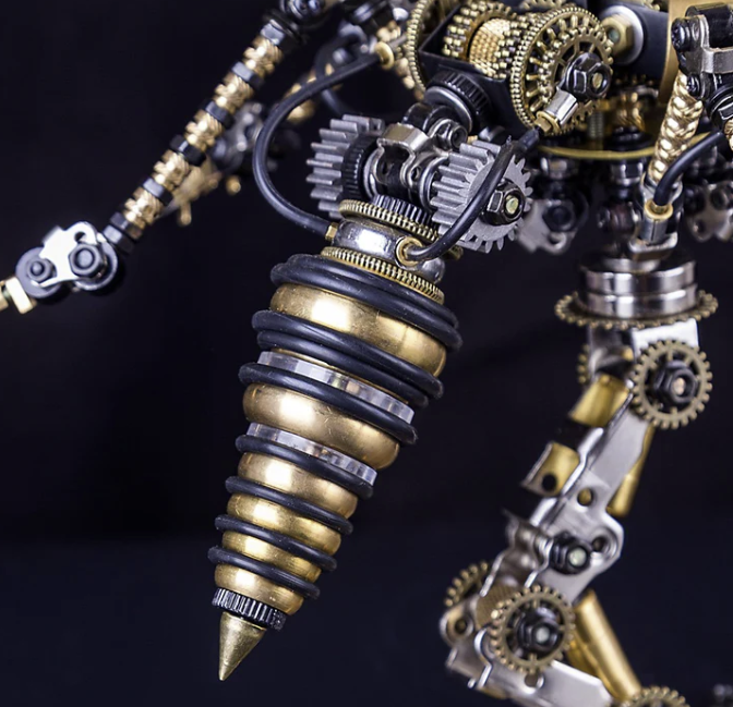 Detaljebillede af 3D Wasp On Pole metal puzzle
