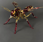 Detaljebillede af 3D Wasp Gold/Red