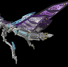 Detaljebillede af 3D Giant Praying Mantis Blue/Purple/Silver