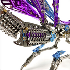 Detaljebillede af 3D Giant Praying Mantis Blue/Purple/Silver