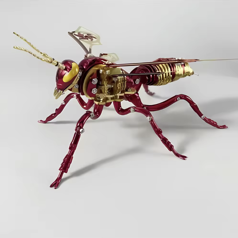 3D Wasp Gold/Red vist som samlet model