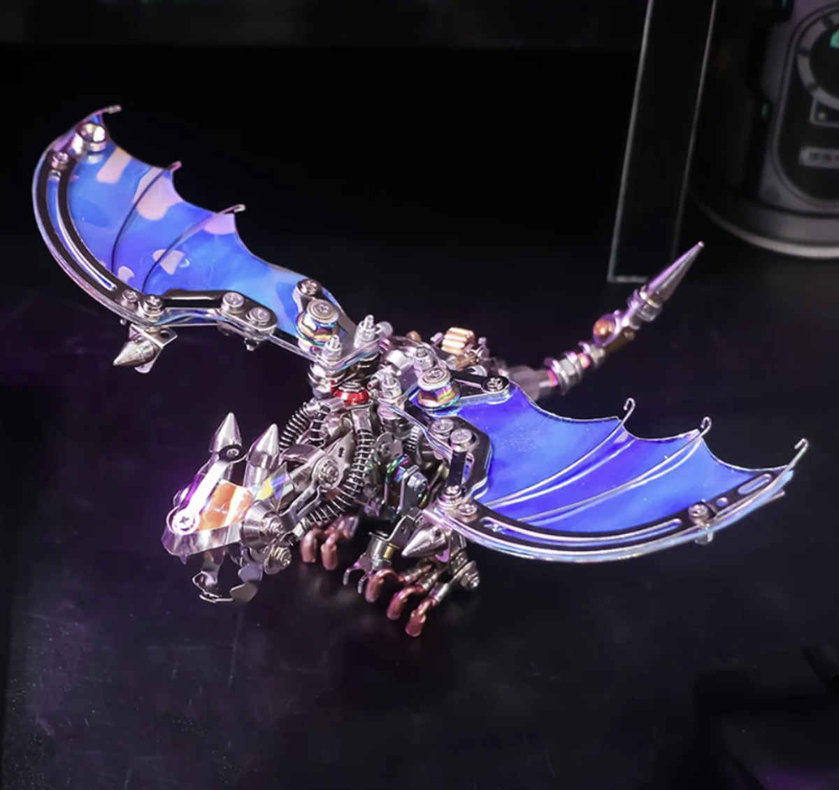 3D Nidhogg Dragon metal puzzle vist som samlet model