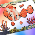 Detaljebillede af Clownfish 3D Puzzle fra EscapeWelt – 3D Træpuslespil for Kids