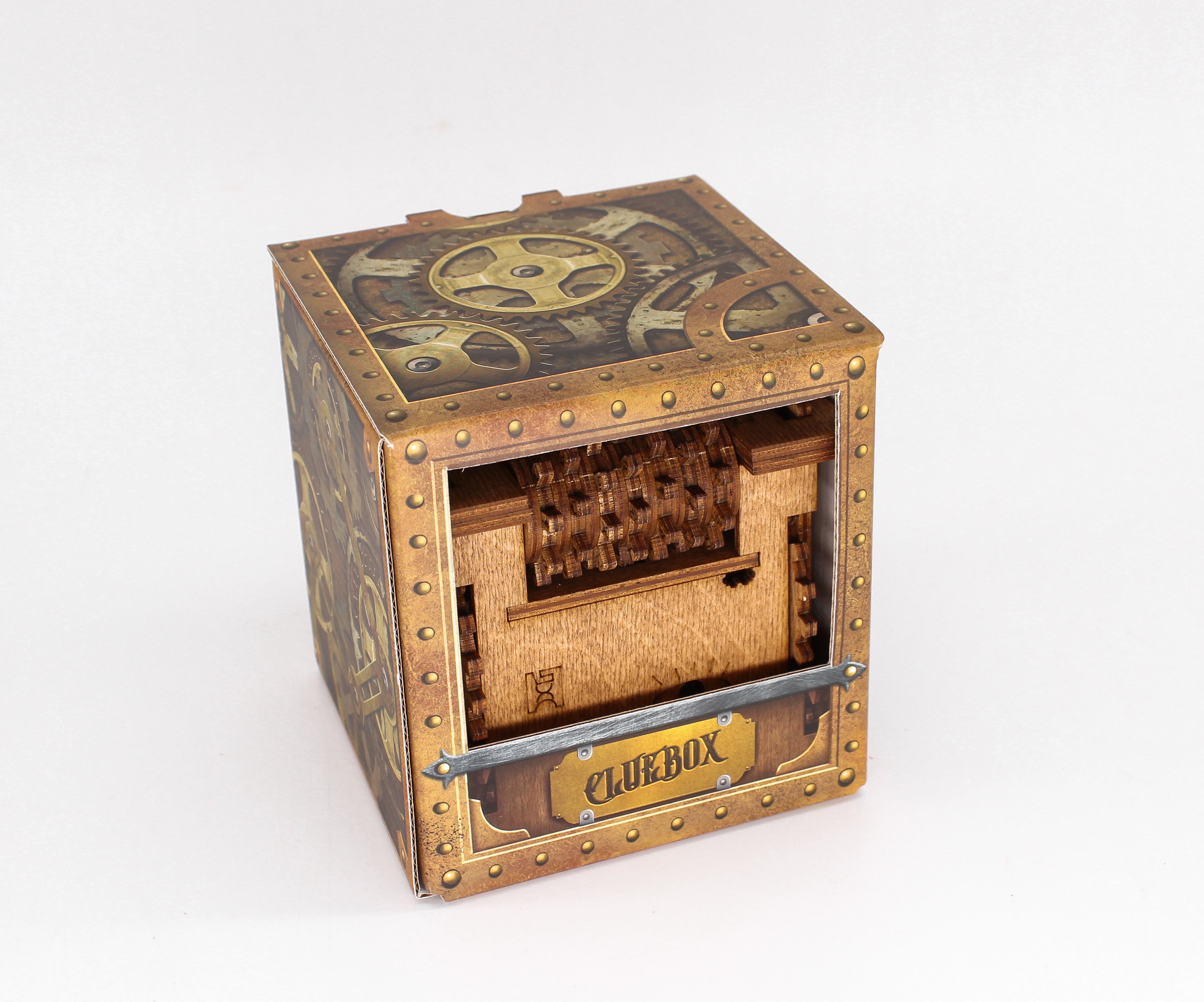 Emballage til Cluebox: Schrödingers Cat – Escape Room in a Box fra Puzzles & More