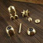 Detaljebillede af Retro Rocket Bomb Spinner – Gold Edition