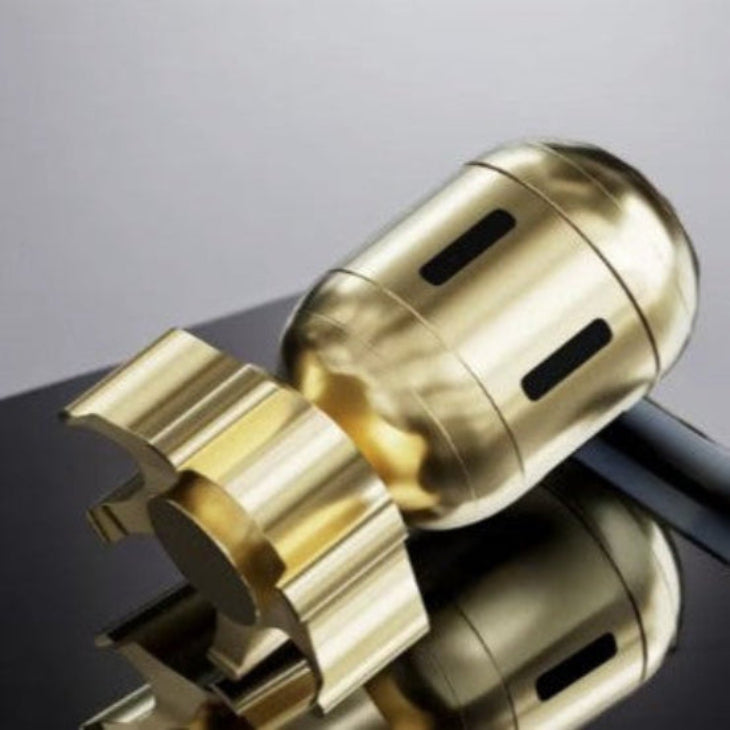 Detaljebillede af Retro Rocket Bomb Spinner – Gold Edition