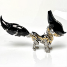 Detaljebillede af 3D metal puzzle Black Fox